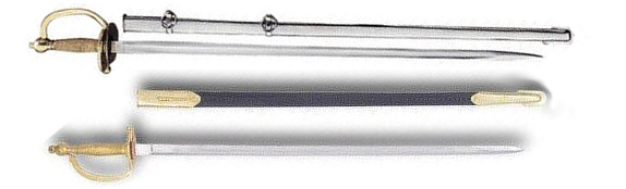 NCO Army Sabers Steel & Leather Scabbard