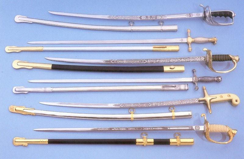 swords and scabbards for officers